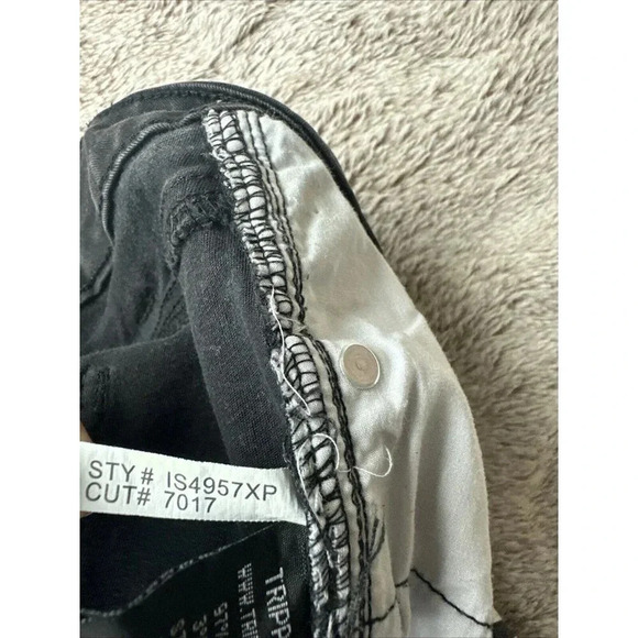 Tripp NYC Daang Goodman Skinny Jeans Women's Sz 20 Rave Goth Punk  Black White - Picture 11 of 16